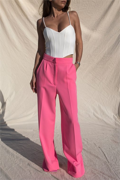 TAILORED WIDE LEG TROUSERS