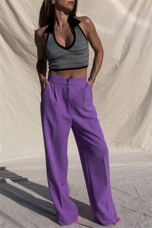TAILORED WIDE LEG TROUSERS
